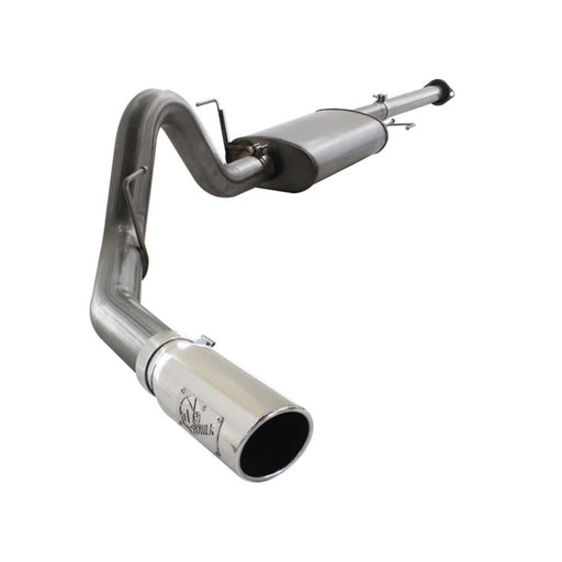 aFe MACHForce XP SS Exhaust 3in Cat-Back w/4.5in Polished Tip 11-14 Ford F150 Ecoboost V6 3.5Ltt 49-43067-P aFe
