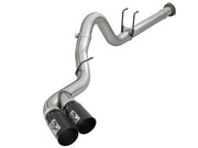 aFe Power 11-14 Ford F250/F350 6.7L Diesel Rebel XD 4in 409 SS DPF-Back Exhaust System - Black Tips 49-43120-B aFe