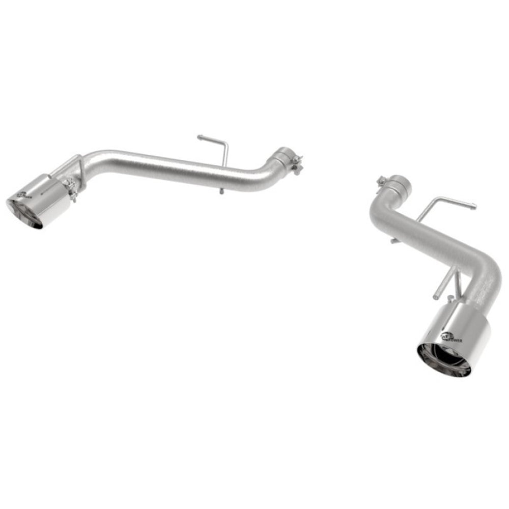 aFe POWER MACH Force-Xp 2.5in Axle-Back Exhaust System 16-20 Chevrolet Camaro SS V8 6.2L - Polished 49-44118-P aFe