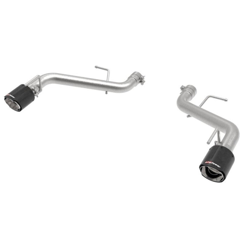 aFe POWER MACH Force-Xp 2.5in Axle-Back Exhaust System 16-20 Chevy Camaro SS V8 6.2L - Carbon Fiber 49-44118-C aFe