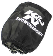 K&N Filter Wrap Drycharger Oval Tapered Black - 3.75in Base I/S Width x 3in Top I/S Width x 4in H K&N Engineering Air Filters - Drop In