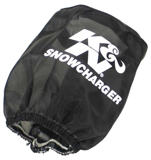 K&N Filter Wrap Drycharger Oval Tapered Black - 3.75in Base I/S Width x 3in Top I/S Width x 4in H K&N Engineering Air Filters - Drop In