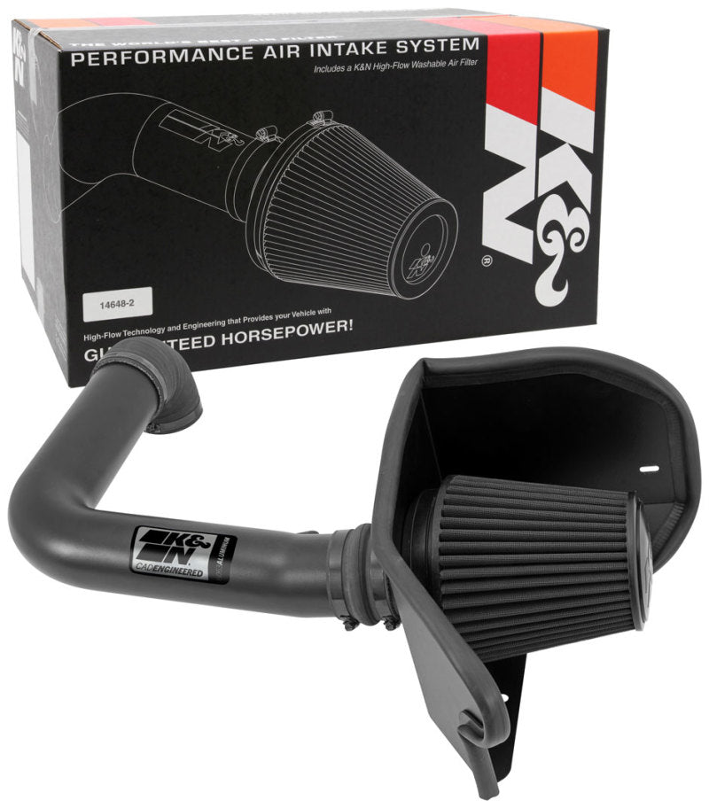 K&N 04-08 Ford F150 V8-5.4L/04-07 Ford Lobo 5.4L V8 Blackhawk Perf Intake Kit K&N Engineering Cold Air Intakes