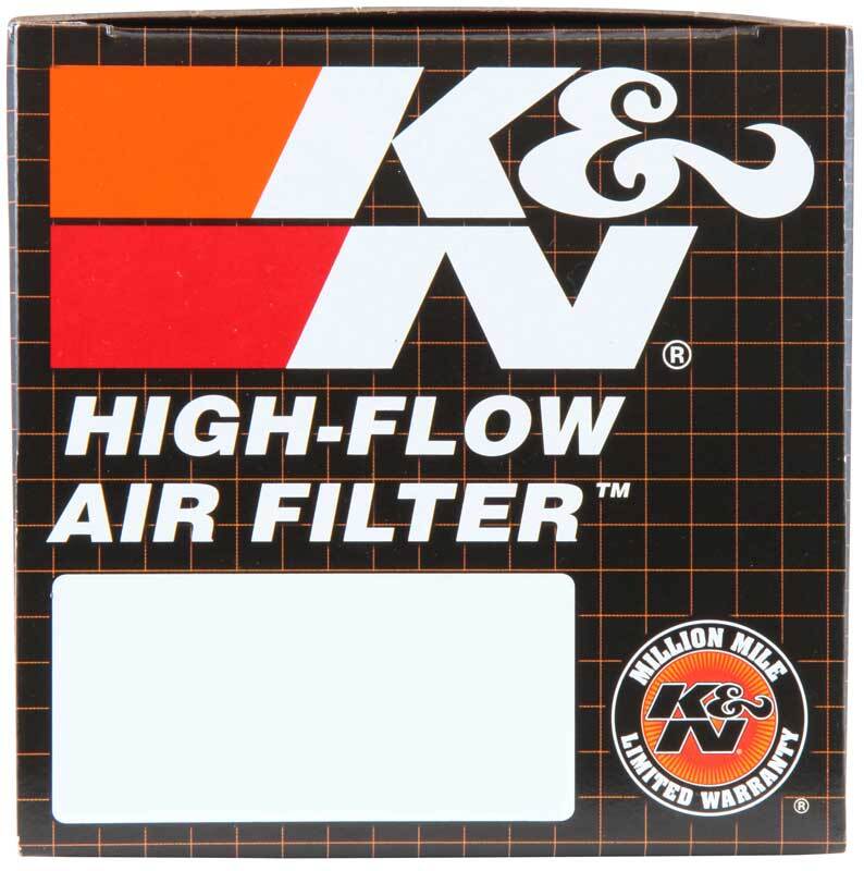 K&N Universal Clamp-On Air Filter - 2 1/4in 10 DEG FLG 3 1/2in OD 6in H K&N Engineering Air Filters - Drop In