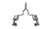 Corsa 2015-2017 Ford Mustang GT 5.0 3in Cat Back Exhaust Polish Quad Tips (Sport) CORSA Performance Catback