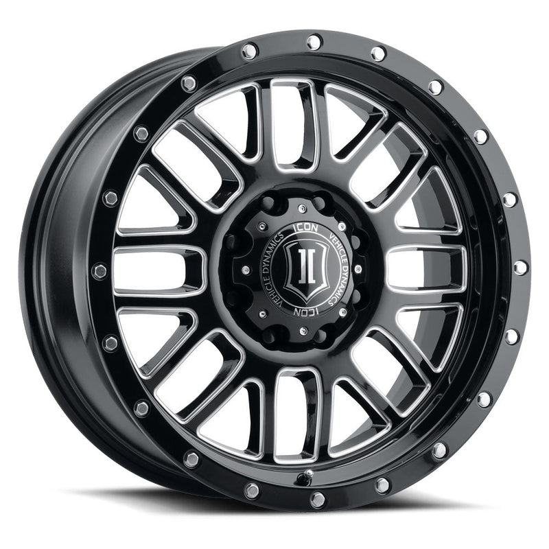 Alpha / Gloss Black with Milled Spoke ICONVEHICLE Autoparts