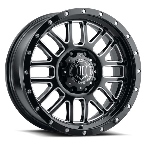 Alpha / Gloss Black with Milled Spoke ICONVEHICLE Autoparts