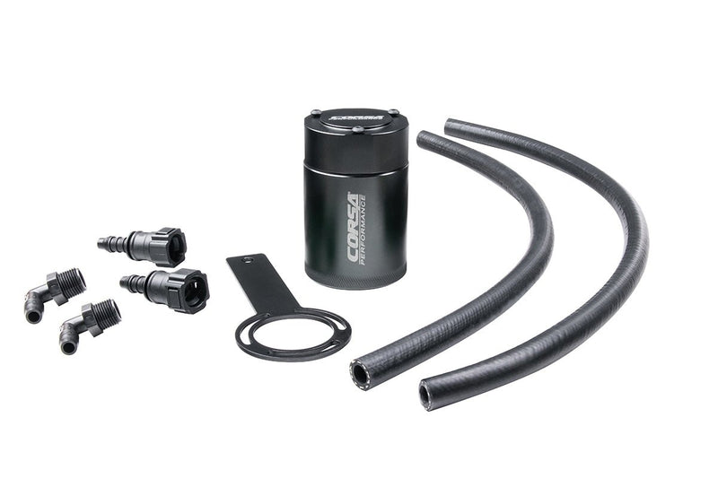 Aluminum Oil Catch Can w/ Bracket | 2014-19c Silverado, Sierra, 2015-20 GM SUV 6.2 & 5.3 (CC0001) Corsa Autoparts