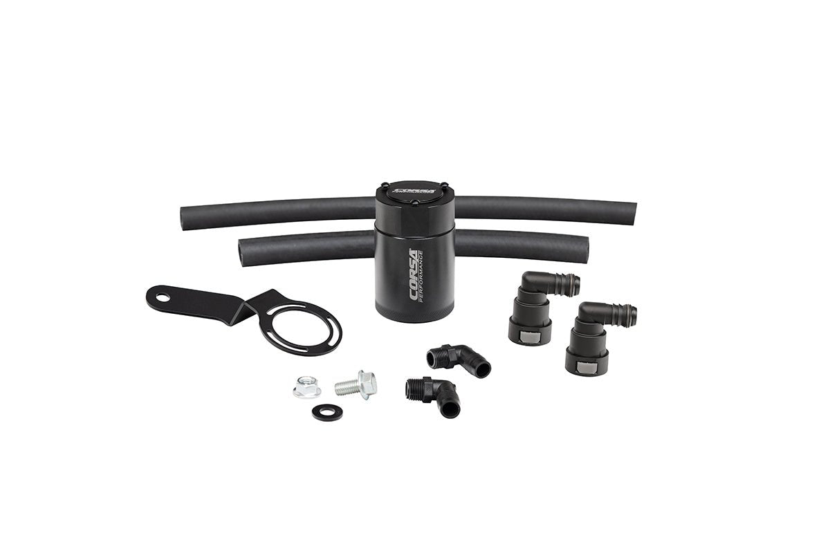 Aluminum Oil Catch Can w/ Bracket | 2015-2017 Ford Mustang GT 5.0L V8 (CC0014) Corsa Autoparts