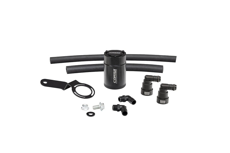 Aluminum Oil Catch Can w/ Bracket | 2015-2017 Ford Mustang GT 5.0L V8 (CC0014) Corsa Autoparts