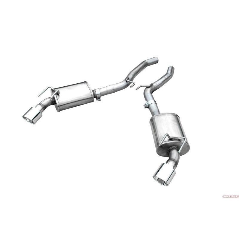 ARH Chevrolet Camaro V8 2010+ AXLEBACK MUFFLER WITH POLISHED S/S TIPS 3x3 Fits ARH Long System CAV8-10300ACBK AMERICAN RACING HEADER