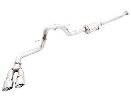 Special Order: AWE 0FG 21+ Ford F150 Dual Side Exit Cat-Back Exhaust- 4.5in Chrome Silver Tips 3015-22067 CAT-BACK Exhaust