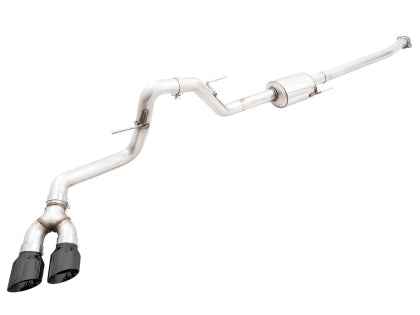 AWE 0FG 21+ Ford F150 Dual Side Exit Cat-Back Exhaust - 4.5in Diamond Black Tips 3015-23059 CAT-BACK Exhaust