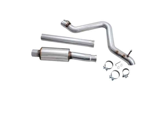 AWE Tuning 20-21 Jeep Gladiator JT 3.6L Tread Edition Cat-Back Single Side Exhaust - Diamond Blk Ti 3015-23103 S-KOOKS HEADERS