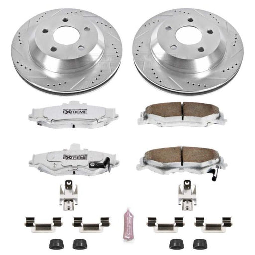 Power Stop 98-02 Chevrolet Camaro Rear Z26 Street Warrior Brake Kit PowerStop Brake Kits - Performance D&S