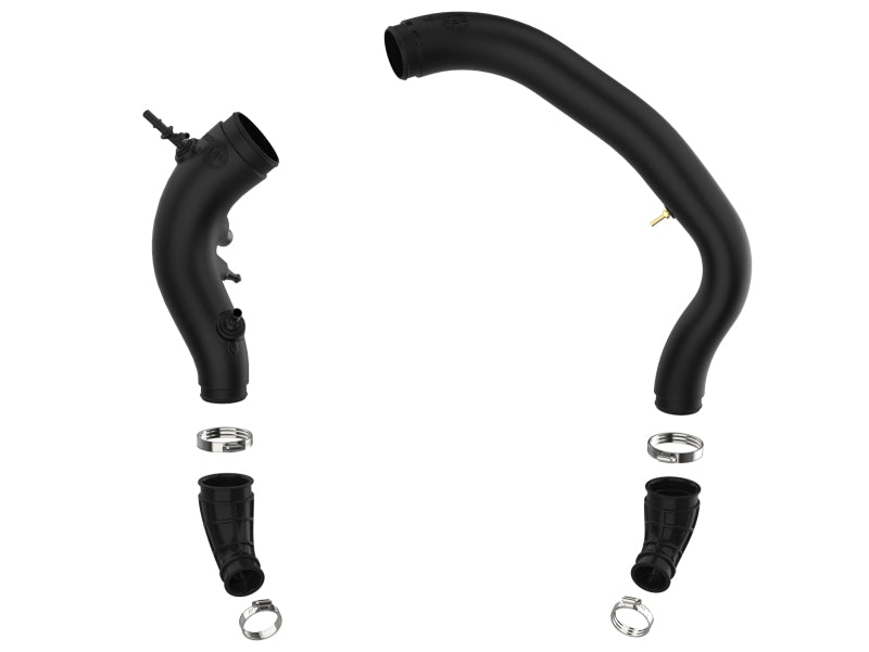 aFe 15-16 Ford F150 V6 3.5L Turbo Inlet Pipes - Black aFe Intercoolers