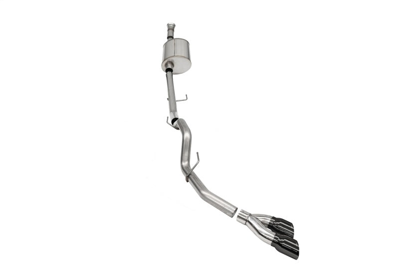 Corsa 2021-2025 Ford F-150 SuperCab/6.5in Bed 5.0L V8 Sport Cat-Back Single Side Exit-Black PVD CORSA Performance Catback