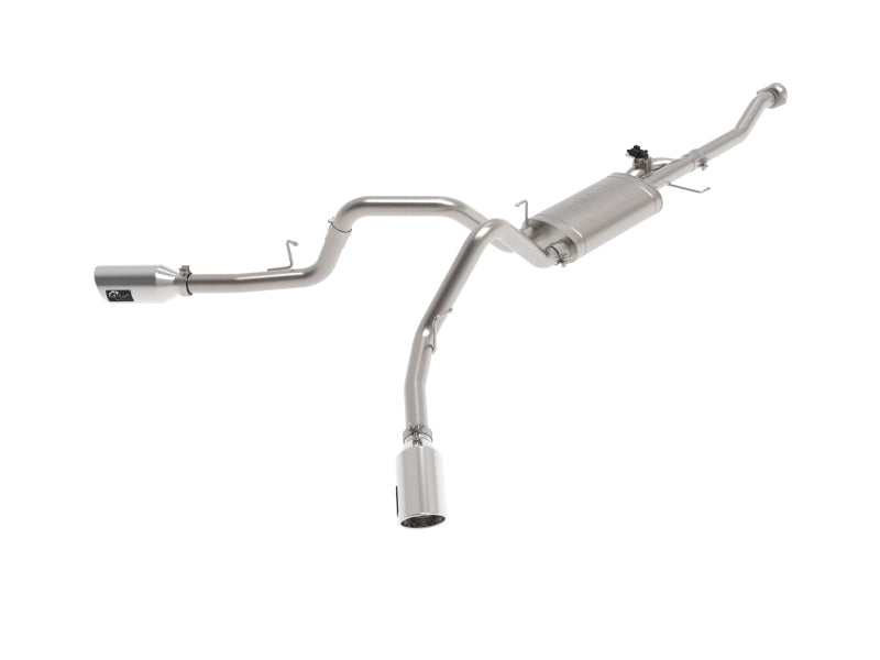 aFe Gemini XV 3in 304 SS Cat-Back Exhaust 2021 Ford F-150 V6 2.7L/3.5L (tt)/V8 5.0L w/ Polished Tips aFe Catback