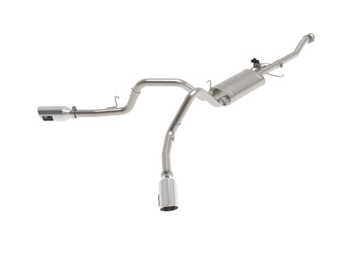 aFe Gemini XV 3in 304 SS Cat-Back Exhaust 2021 Ford F-150 V6 2.7L/3.5L (tt)/V8 5.0L w/ Polished Tips aFe Catback