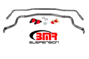 BMR 15-17 S550 Mustang Front & Rear Sway Bar Kit w/ Bushings - Black Hammertone BMR Suspension Sway Bars