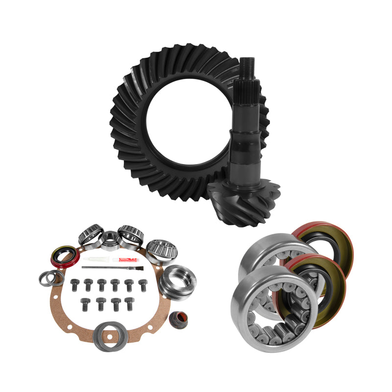 Yukon Gear 8.8in Ford 4.56 Rear Ring & Pinion Install Kit 2.99in OD Axle Bearings and Seals Yukon Gear & Axle Differential Install Kits