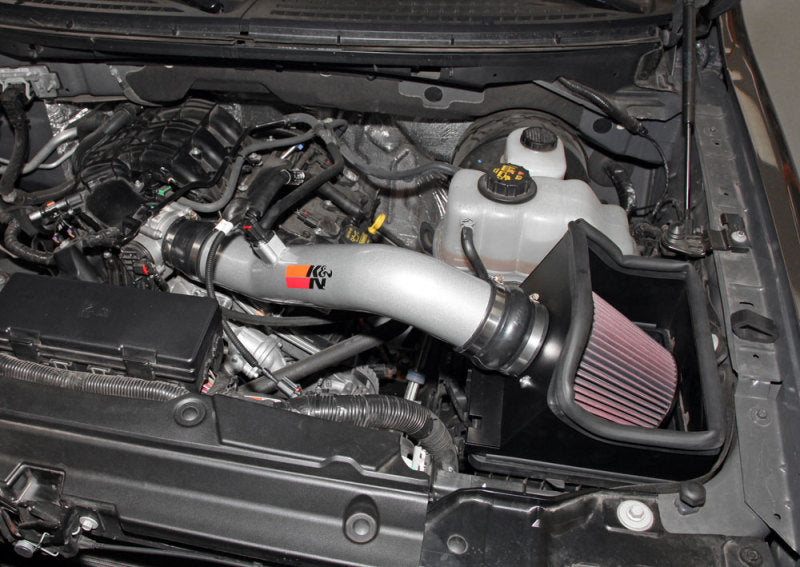 K&N 12-13 Ford F150 3.7L V6 Black High-Flow Performance Intake K&N Engineering Cold Air Intakes