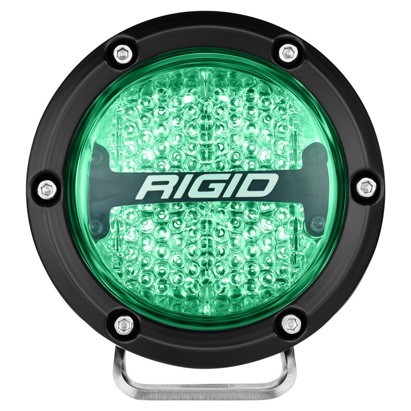 Rigid Industries 360-Series 4in LED Off-Road Diffused Beam - RGBW Backlight (Pair) Rigid Industries Light Bars & Cubes