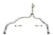 Corsa 2021-2025 Ford F-150 SuperCab/6.5in Bed 3.5L V6 Sport Cat-Back Dual Rear Exit-Polished CORSA Performance Catback