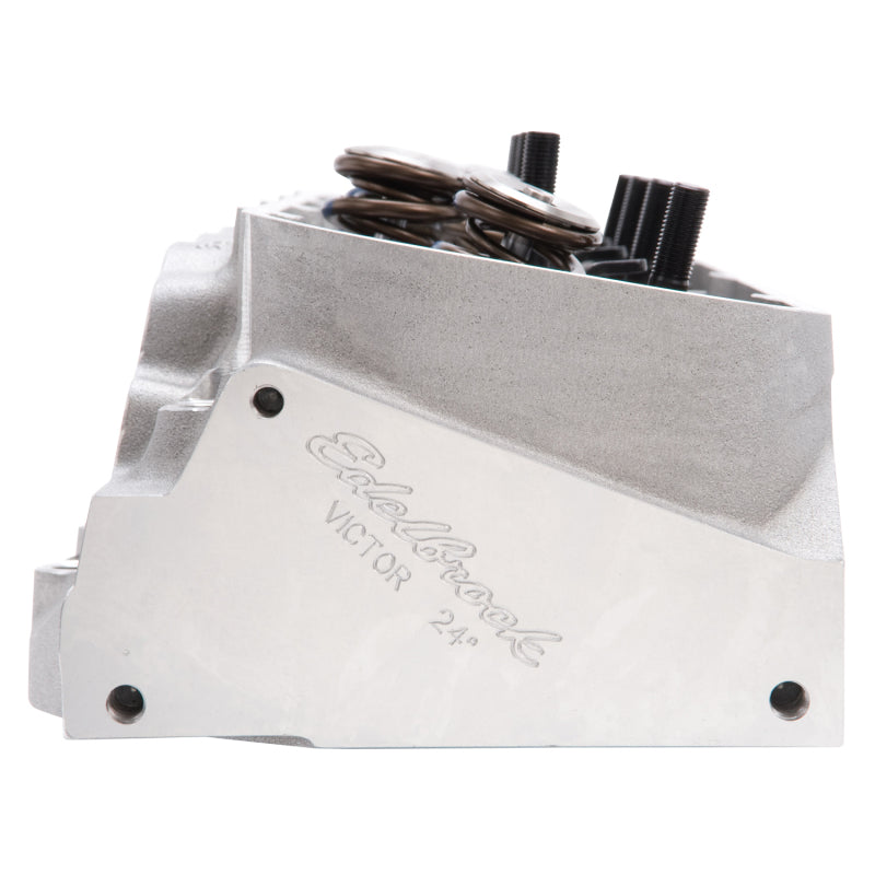 Edelbrock Race Cyl Head Musi CNC BBC Victor 24Deg Complete Edelbrock Heads