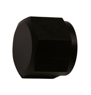 DeatschWerks 8AN Female Flare Cap - Anodized Matte Black DeatschWerks Fitting Caps