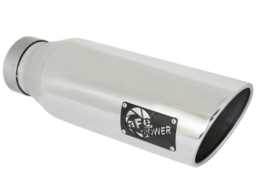 aFe MACH Force-XP 409 SS Exhaust Tip 4in In x 6in Out x 18in L Bolt-On Right aFe Catback