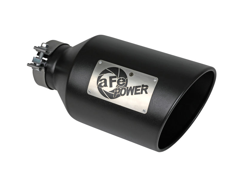 aFe Power MACH Force-Xp 409 Stainless Steel Clamp-on Exhaust Tip Black aFe Tips