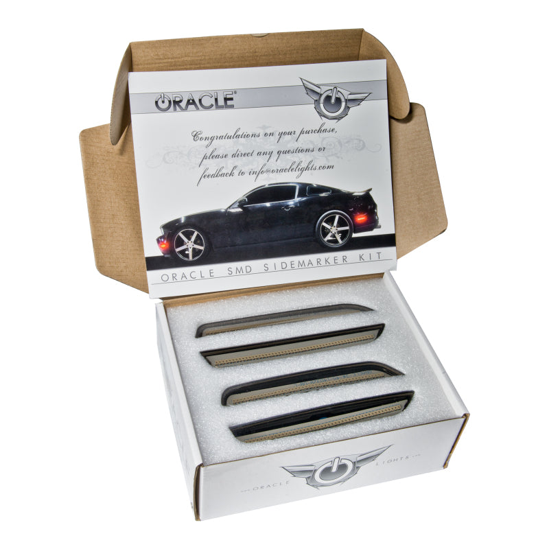Oracle 10-14 Ford Mustang Concept Sidemarker Set - Tinted - No Paint ORACLE Lighting Light Strip LED