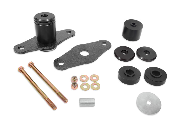 BMR 11-18 Dodge Challenger Motor Mount Solid Bushing Upgrade Kit - Black Anodized BMR Suspension Engine Mounts