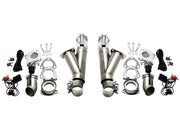 Granatelli 3.5in Aluminized Mild Steel Electronic Dual Exhaust Cutout System w/Slip Fit & Band Clamp Granatelli Motor Sports Exhaust Cutouts