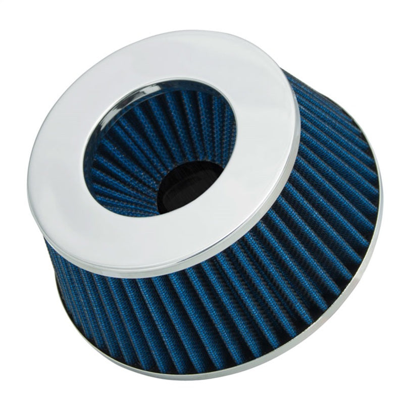 Spectre Adjustable Conical Air Filter 2-1/2in. Tall (Fits 3in. / 3-1/2in. / 4in. Tubes) - Blue Spectre Air Filters - Universal Fit