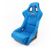 NRG FRP Bucket Seat ULTRA Edition - Large (Blue Alcantara/Gold Glitter Back) NRG Race Seats