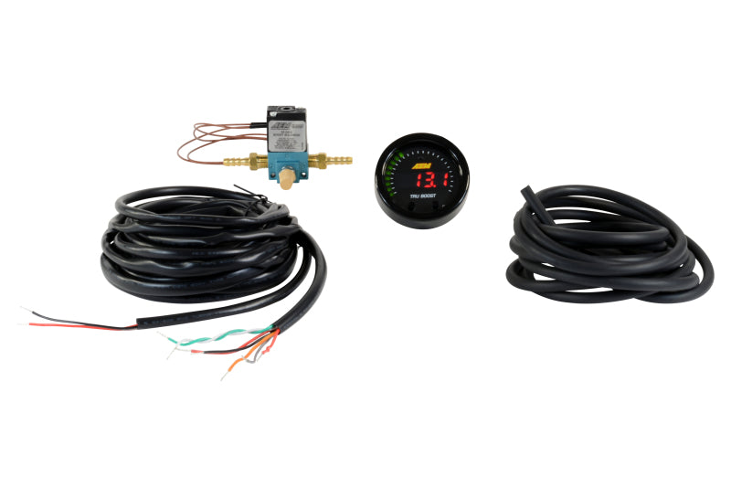 AEM X-Series Tru-Boost Controller Gauge w/ Boost Control Solenoid 80PSIg Internal MAP Sensor AEM Gauges