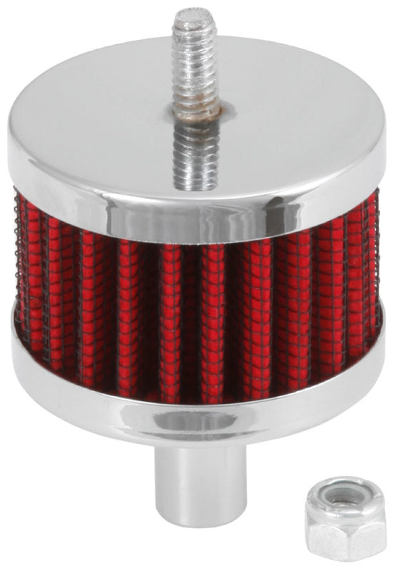 K&N Steel Base Crankcase Vent Filter 0.5in Vent OD x 2in OD x 1.5in Height K&N Engineering Air Filters - Universal Fit