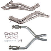 BBK 11-14 Ford Mustang V6 1-3/4 Long Tube Headers w/High Flow Catted X-Pipe (Silver Ceramic) BBK Headers & Manifolds