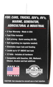 K&N Performance Electric Fuel Pump 4-7 PSI K&N Engineering Fuel Pumps
