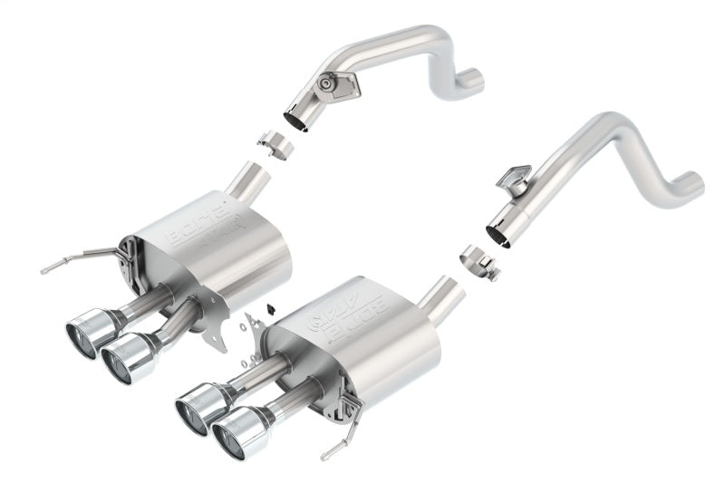 Borla 14-15 Chevy Corvette C7 w/o AFM w/o NPP Atak Rear Section Exhaust Quad Rd RL Tips Borla Catback