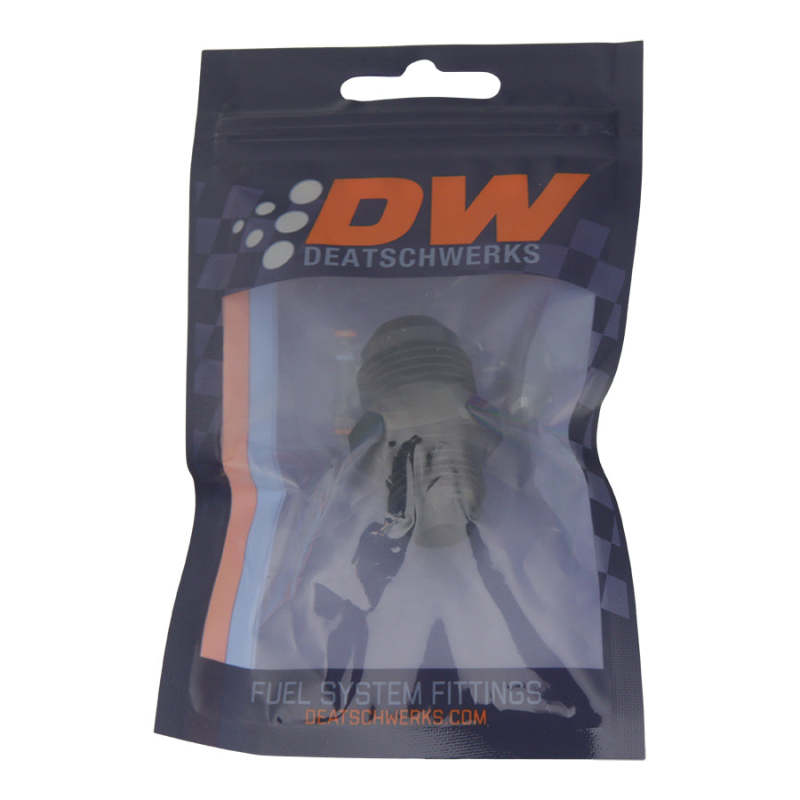 DeatschWerks 10AN Male Flare to 8AN Male Flare Reducer Straight - Anodized Matte Black DeatschWerks Fittings