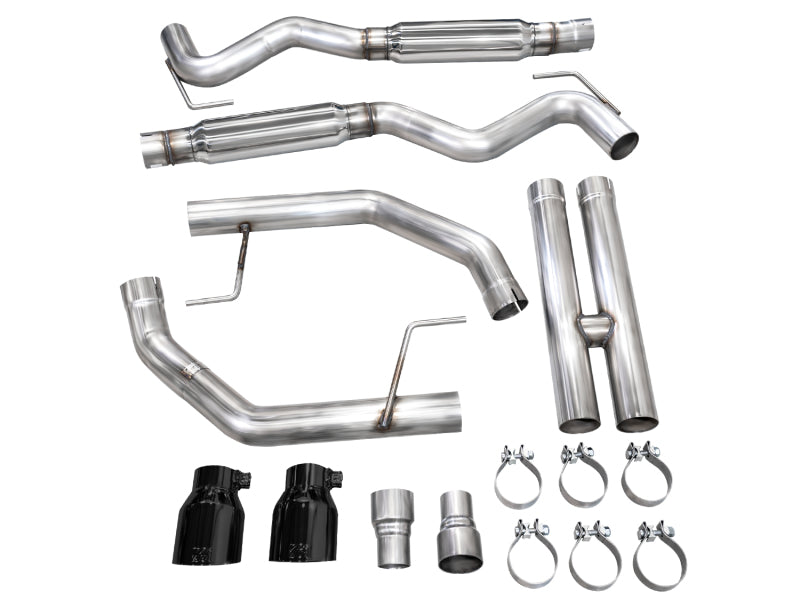 AWE 2024 Ford Mustang GT Fastback S650 RWD Track Edition Catback Exhaust w/ Dual Diamond Black Tips AWE Tuning Catback
