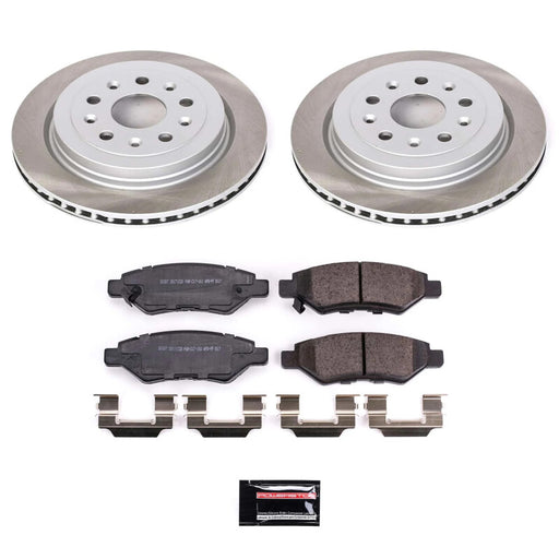 Power Stop 10-15 Chevrolet Camaro Rear Semi-Coated Rotor Kit PowerStop Brake Kits - Performance Blank