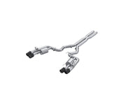 MBRP 2024+ For Mustang GT (S650) 3in Cat-Back Quad Tip - 4in Carbon Fiber Tips MBRP Catback