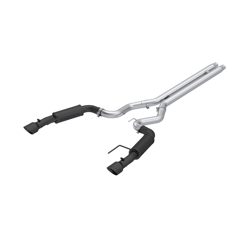 MBRP 2024Ford Mustang GT S650, 5.0 3in Cat-Back Dual Split Black-Coated Aluminized Steel MBRP Catback