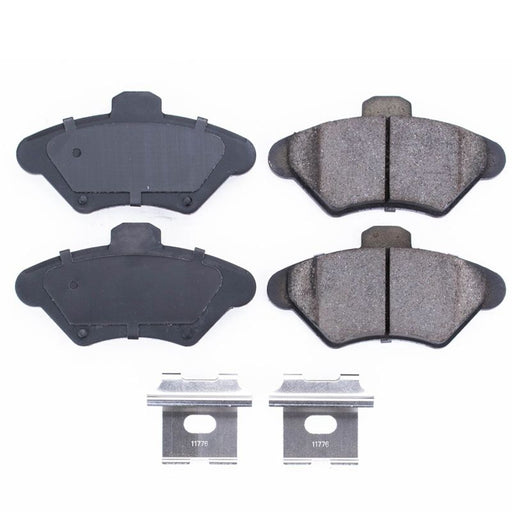 Power Stop 94-98 Ford Mustang Front Z17 Evolution Ceramic Brake Pads w/Hardware PowerStop Brake Pads - OE