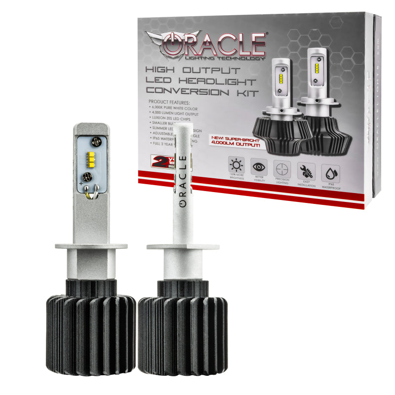Oracle H1 4000 Lumen LED Headlight Bulbs (Pair) - 6000K ORACLE Lighting Bulbs