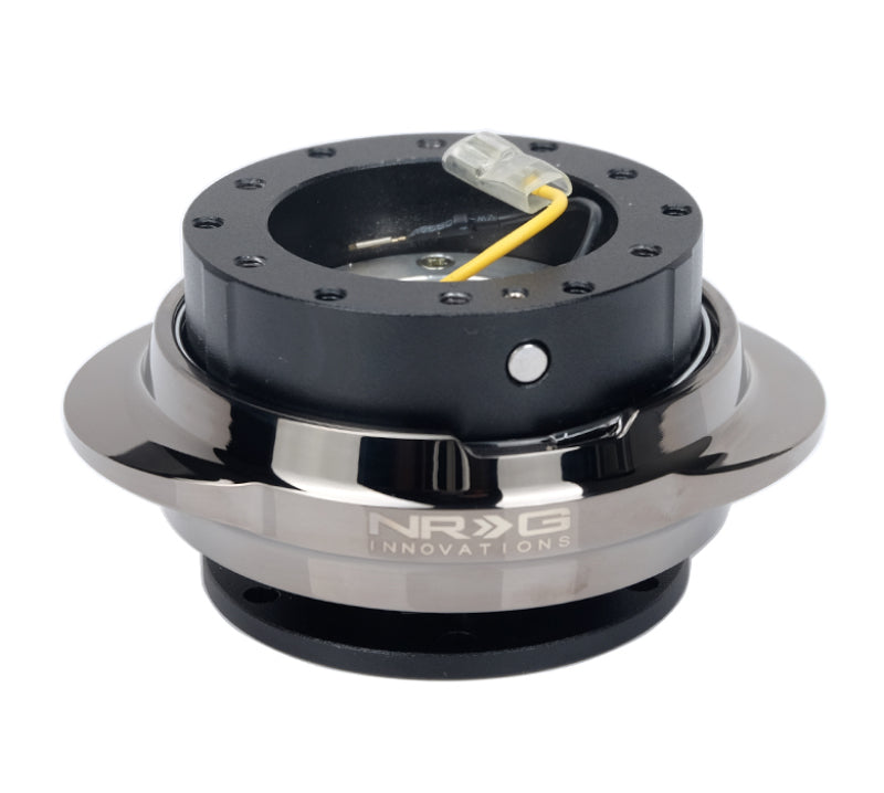 NRG Quick Release Kit - Black Body/ Black Chrome Oval Ring NRG Quick Release Adapters